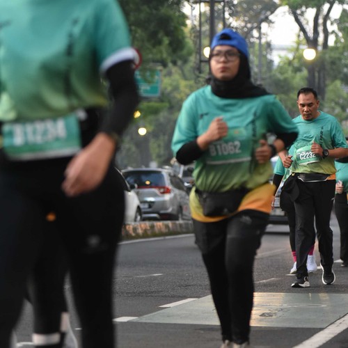 Race photo from BAUR RUN 2025