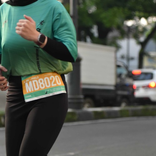 Race photo from BAUR RUN 2025