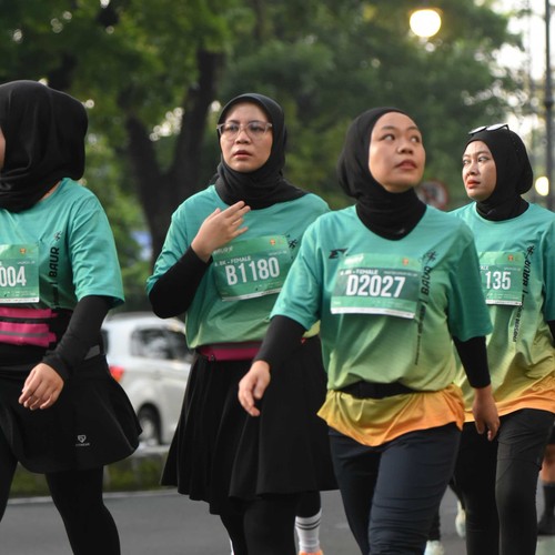 Race photo from BAUR RUN 2025