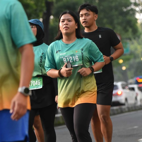 Race photo from BAUR RUN 2025