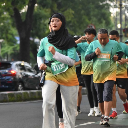 Race photo from BAUR RUN 2025