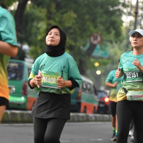Race photo from BAUR RUN 2025