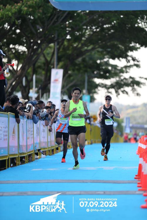 Race photo from KBP City Run 2024