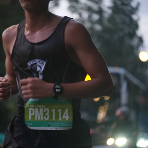 Race photo from BAUR RUN 2025
