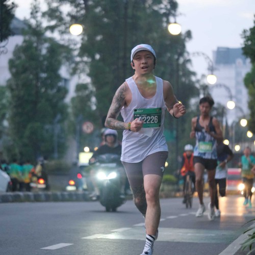 Race photo from BAUR RUN 2025