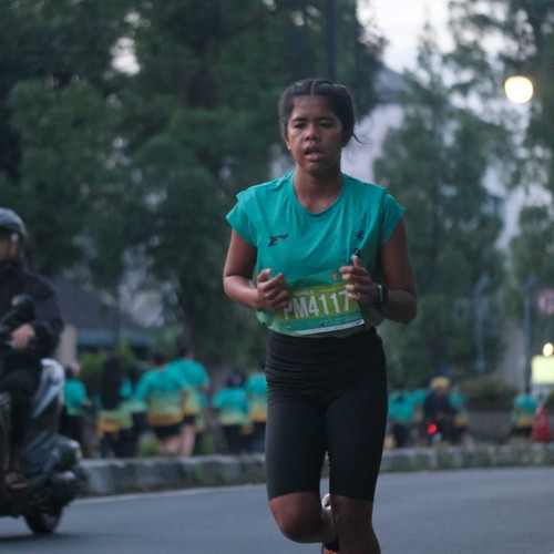 Race photo from BAUR RUN 2025