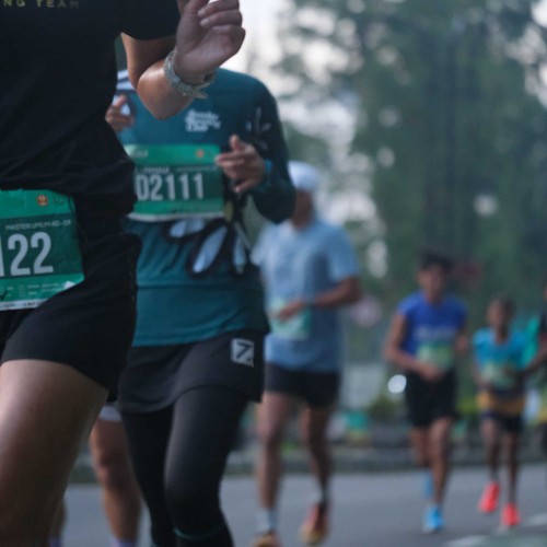 Race photo from BAUR RUN 2025