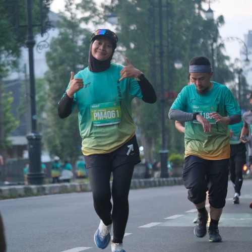 Race photo from BAUR RUN 2025