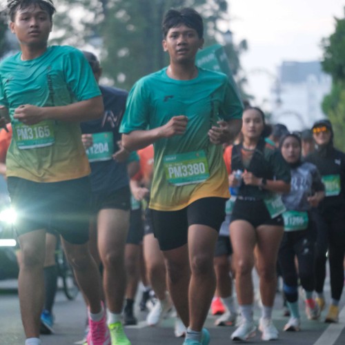 Race photo from BAUR RUN 2025