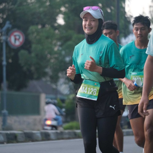 Race photo from BAUR RUN 2025