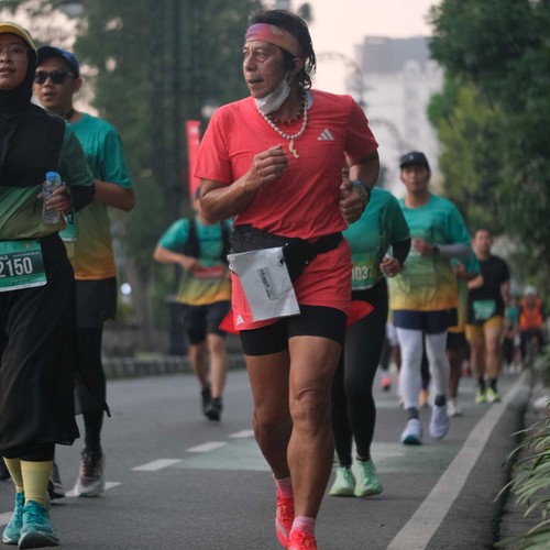 Race photo from BAUR RUN 2025