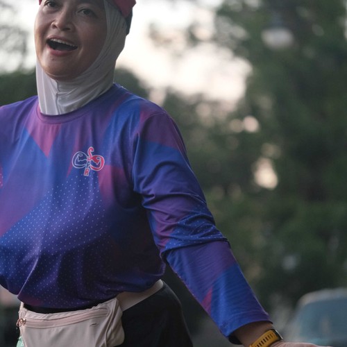 Race photo from BAUR RUN 2025