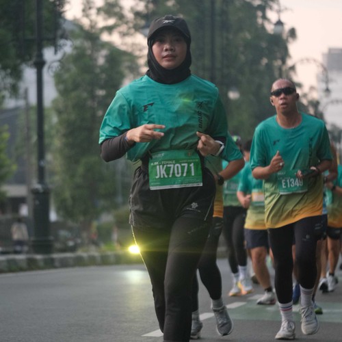 Race photo from BAUR RUN 2025