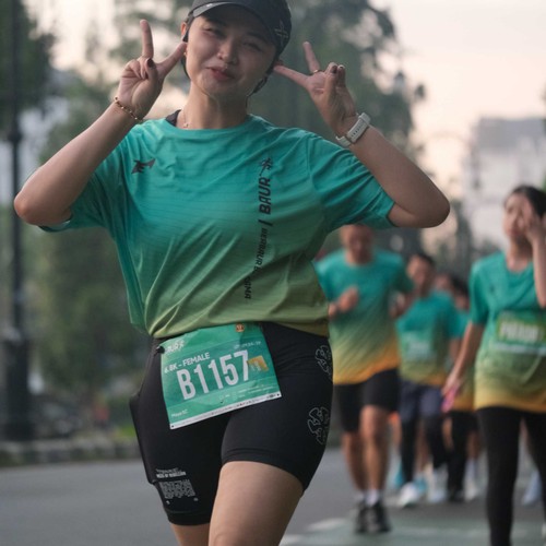 Race photo from BAUR RUN 2025