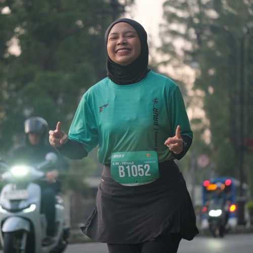 Race photo from BAUR RUN 2025