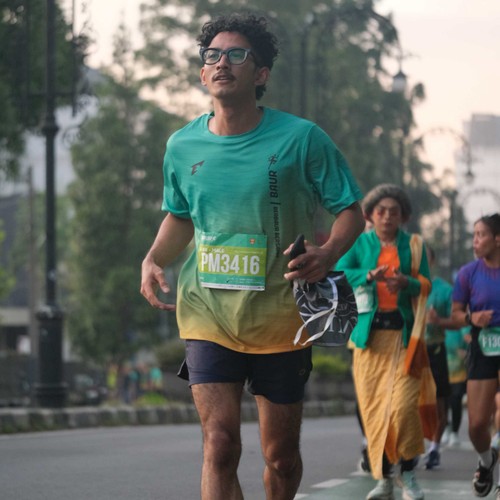 Race photo from BAUR RUN 2025