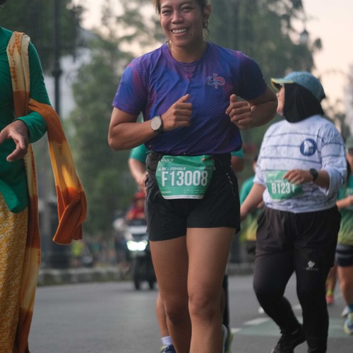 Race photo from BAUR RUN 2025