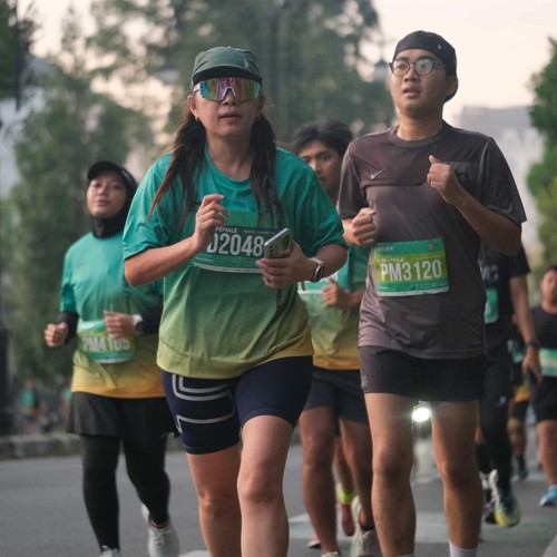 Race photo from BAUR RUN 2025