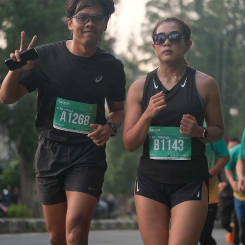 Race photo from BAUR RUN 2025