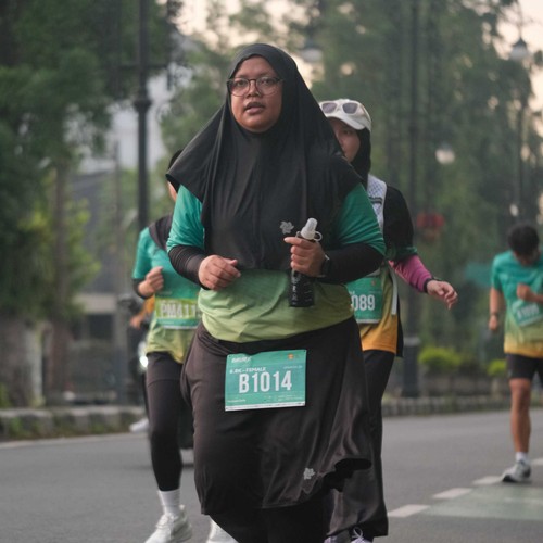 Race photo from BAUR RUN 2025