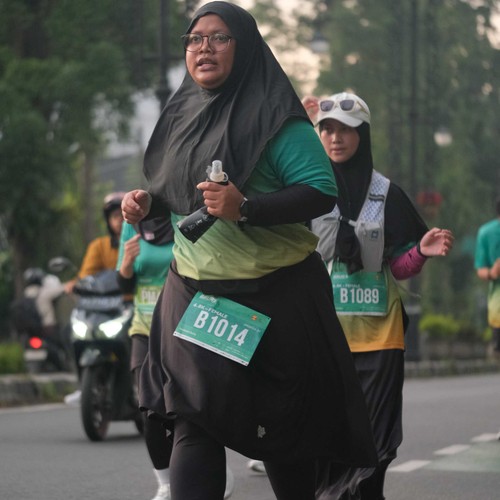 Race photo from BAUR RUN 2025