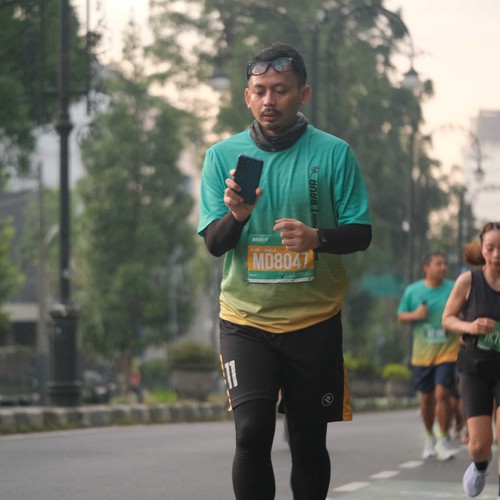 Race photo from BAUR RUN 2025