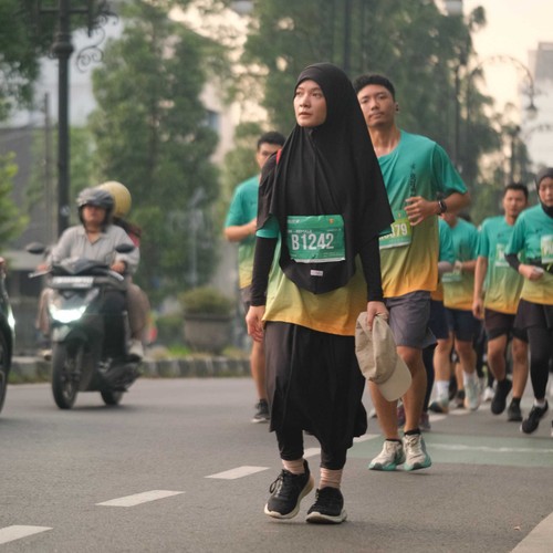 Race photo from BAUR RUN 2025