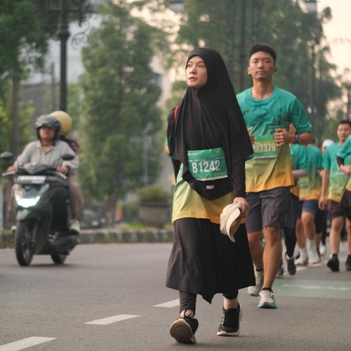 Race photo from BAUR RUN 2025