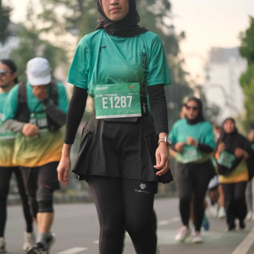 Race photo from BAUR RUN 2025