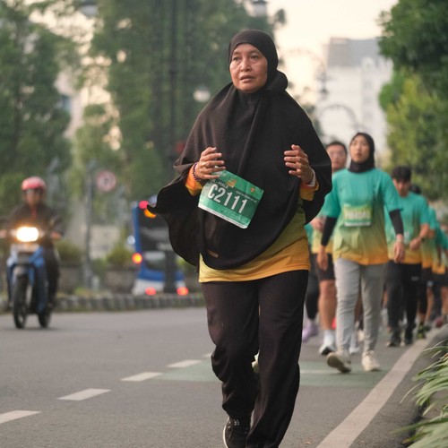 Race photo from BAUR RUN 2025