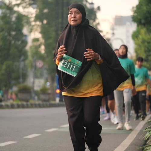 Race photo from BAUR RUN 2025