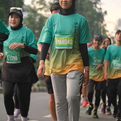 Race photo from BAUR RUN 2025