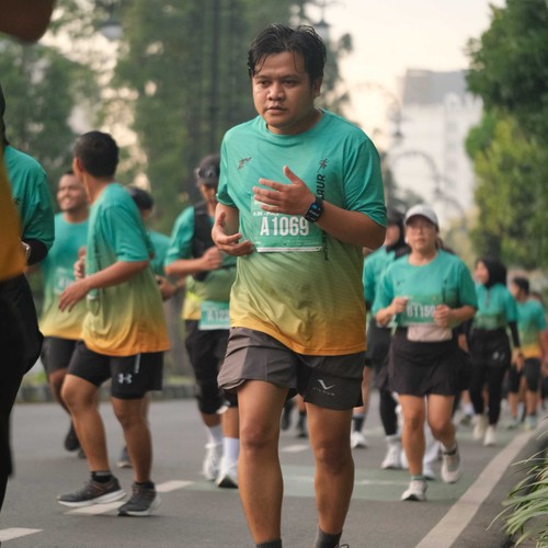 Race photo from BAUR RUN 2025