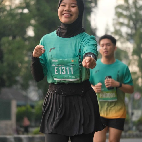 Race photo from BAUR RUN 2025
