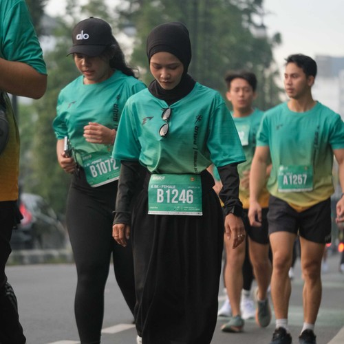 Race photo from BAUR RUN 2025