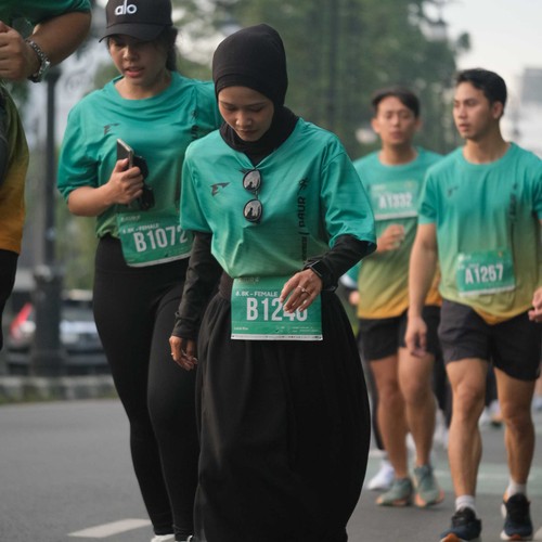 Race photo from BAUR RUN 2025