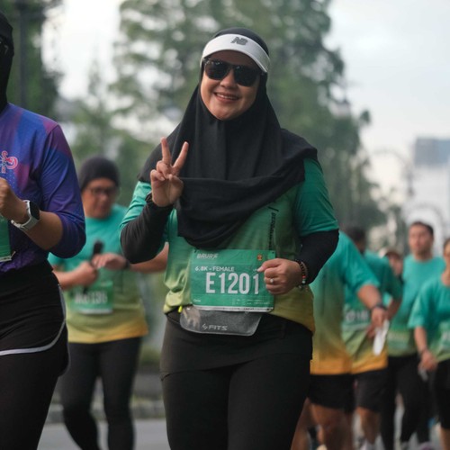 Race photo from BAUR RUN 2025