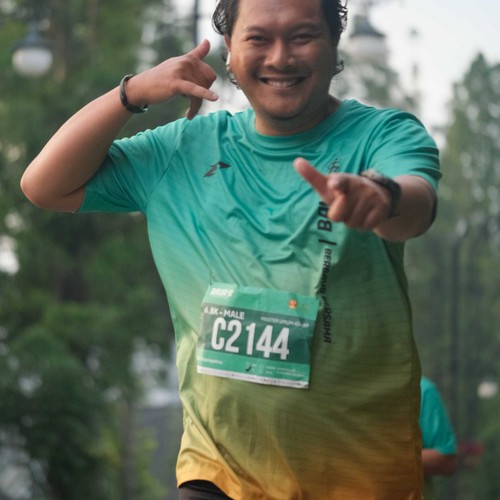 Race photo from BAUR RUN 2025