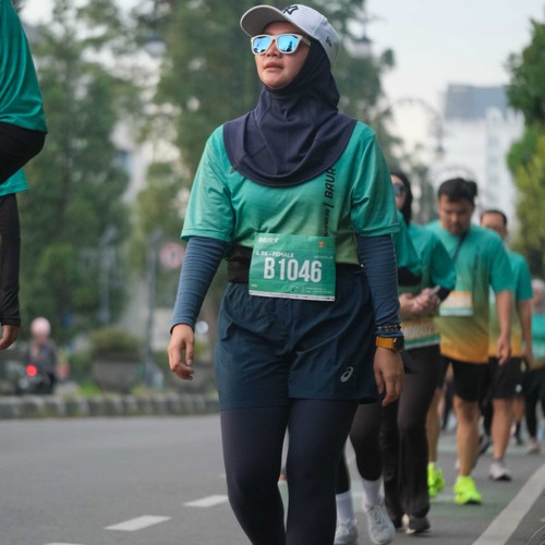 Race photo from BAUR RUN 2025