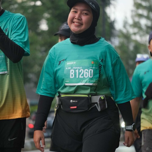 Race photo from BAUR RUN 2025