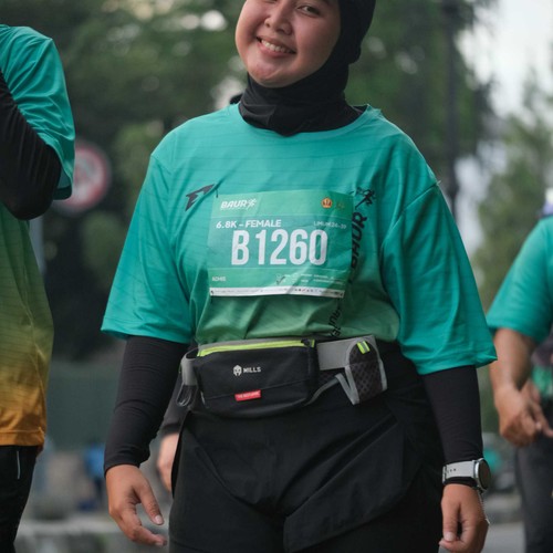 Race photo from BAUR RUN 2025
