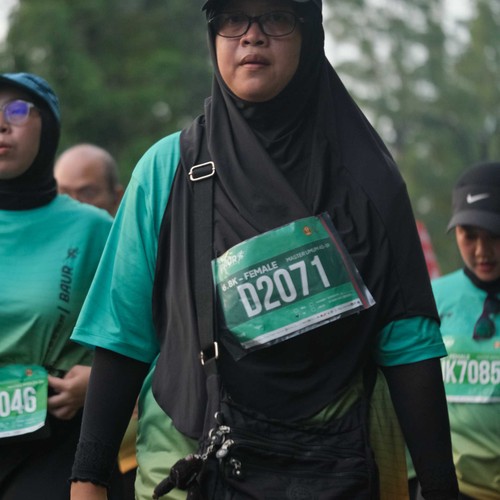 Race photo from BAUR RUN 2025