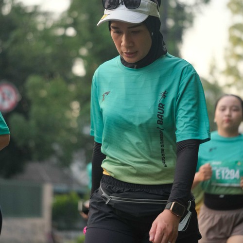 Race photo from BAUR RUN 2025