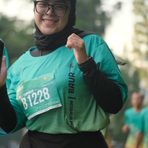 Race photo from BAUR RUN 2025
