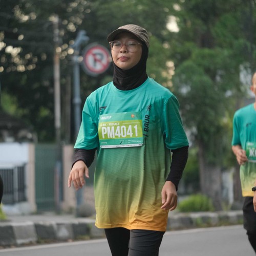 Race photo from BAUR RUN 2025