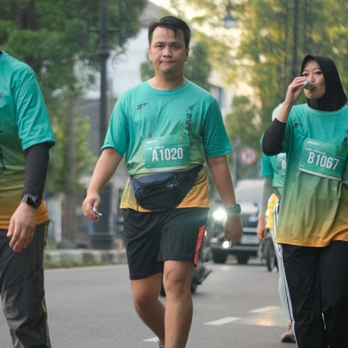 Race photo from BAUR RUN 2025