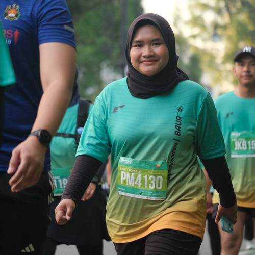 Race photo from BAUR RUN 2025