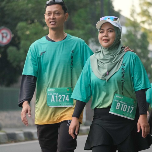 Race photo from BAUR RUN 2025