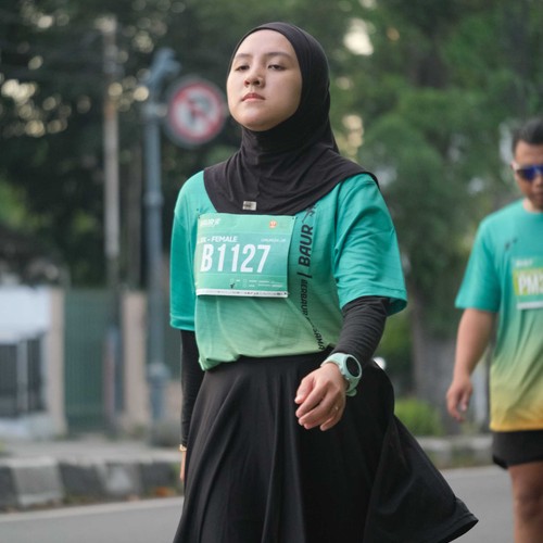 Race photo from BAUR RUN 2025