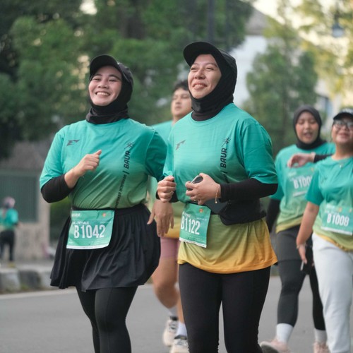 Race photo from BAUR RUN 2025